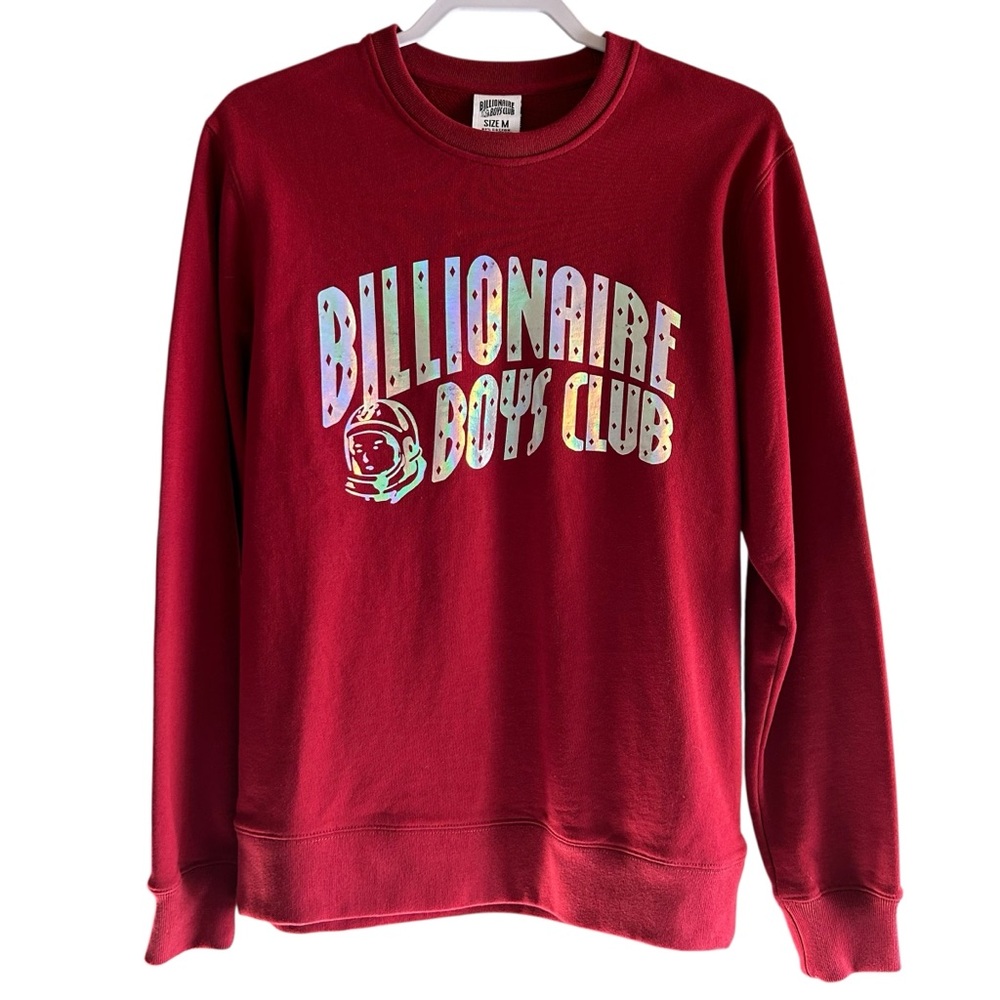 Billionaire Boys Club Classic Men's Sweatshirt Astronaut Logo Red Size M